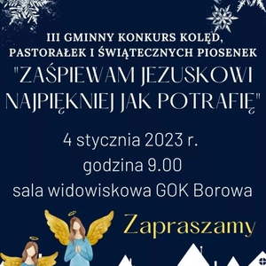 Gminny Konkurs Kolęd, Pastorałek i Piosenek Zimowych w Borowej