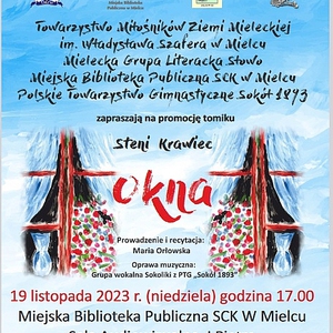 Promocja tomiku Steni Krawiec pt "Okna"