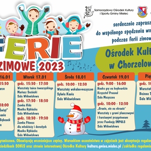 Ferie zimowe 2023 - Chorzelów
