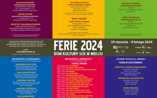 Ferie 2024 w Domu Kultury SCK Mielec