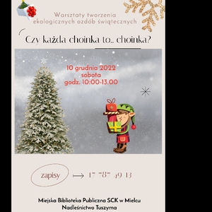 Warsztaty tworzenia ekologicznych ozdób świątecznych