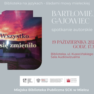 Spotkanie autorskie z Bartłomiejem Gajowcem
