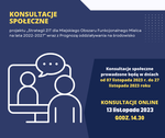 Konsultacje społeczne projektu "Strategia ZIT dla Miejskiego Obszaru Funkcjonalnego Mielca na lata 2022-2027" wraz z Prognozą oddziaływania na środowisko.