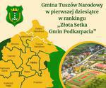 Tuszów Narodowy: Gmina  w pierwszej dziesiątce w rankingu "Złota Setka Gmin Podkarpacia"