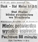 Z klubowej kroniki Stali - był taki mecz ze Śląskiem Wrocław (cz. 55) - FKS Stal Mielec SA