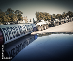 ruch kolumn pojazdów wojskowych w związku z cyklicznymi wojskowymi ćwiczeniami