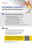 Dzieci i młodzież z Ukrainy od 1 września objęci obowiązkiem szkolnym i obowiązkiem nauki
