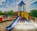 Ogrody przedszkolne otwarte dla mieszkańców od 1 lipca!
