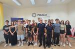 Uczniowie klasy mundurowej z "Ekonomika" z wizytą w mieleckiej komendzie Policji