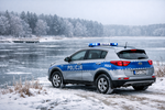 Mieleccy policjanci ostrzegają "Lód na wodzie to zawsze zagrożenie!"