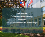 Stanowisko Starostwa Powiatowego ws. Aeroklubu Mieleckiego