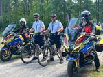 V Majowy Rajd Rowerowy "Po Zdrowie" z udziałem policjantów z KPP w Mielcu